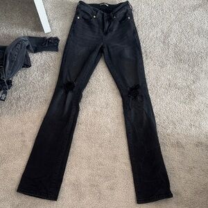 Fashion Nova Black Distressed Jeans